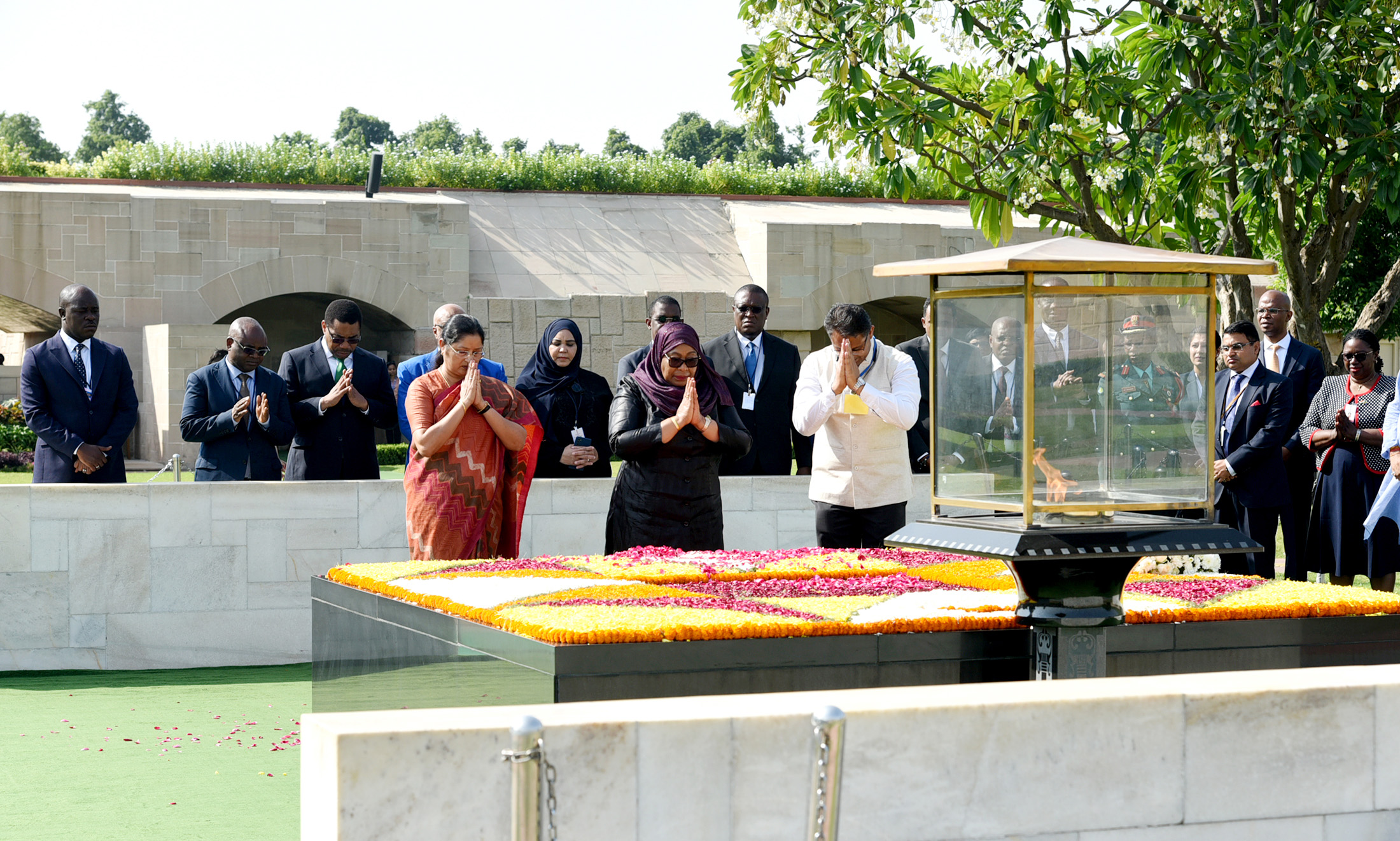 The Tanzanian President, Ms. Samia Suluhu Hassan Paying Homage At The ...